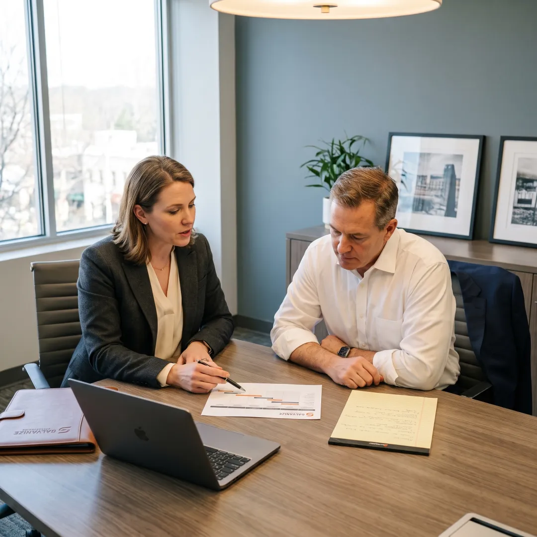 Consultants reviewing a government proposal