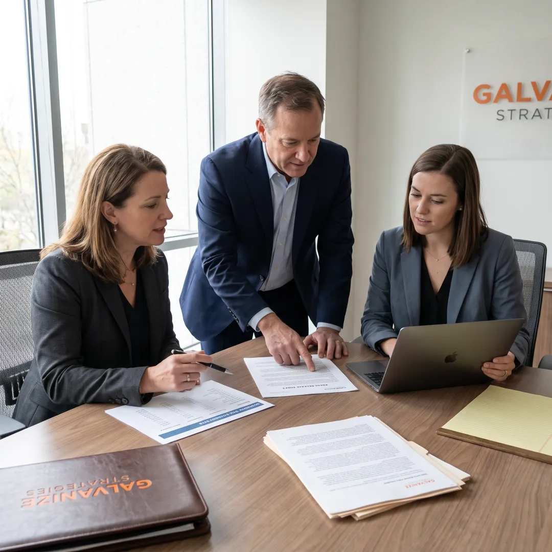 Consultants developing messaging for an advocacy initiative