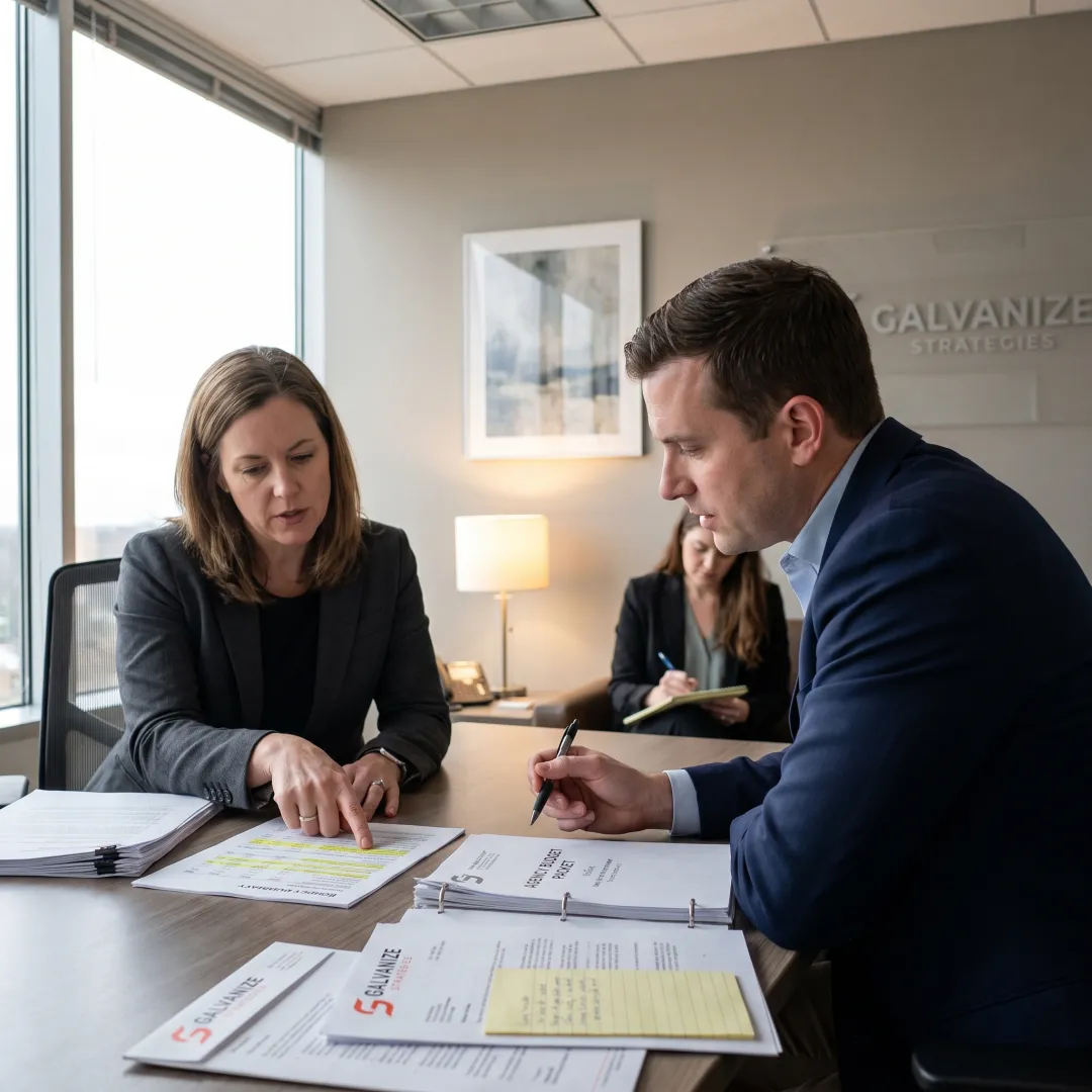 Strategists planning a public-sector procurement pursuit