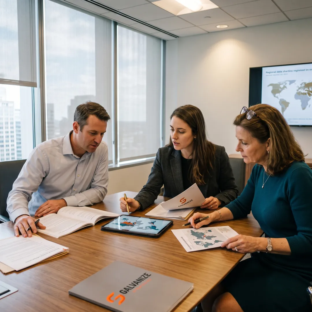 Policy advisors planning international advocacy