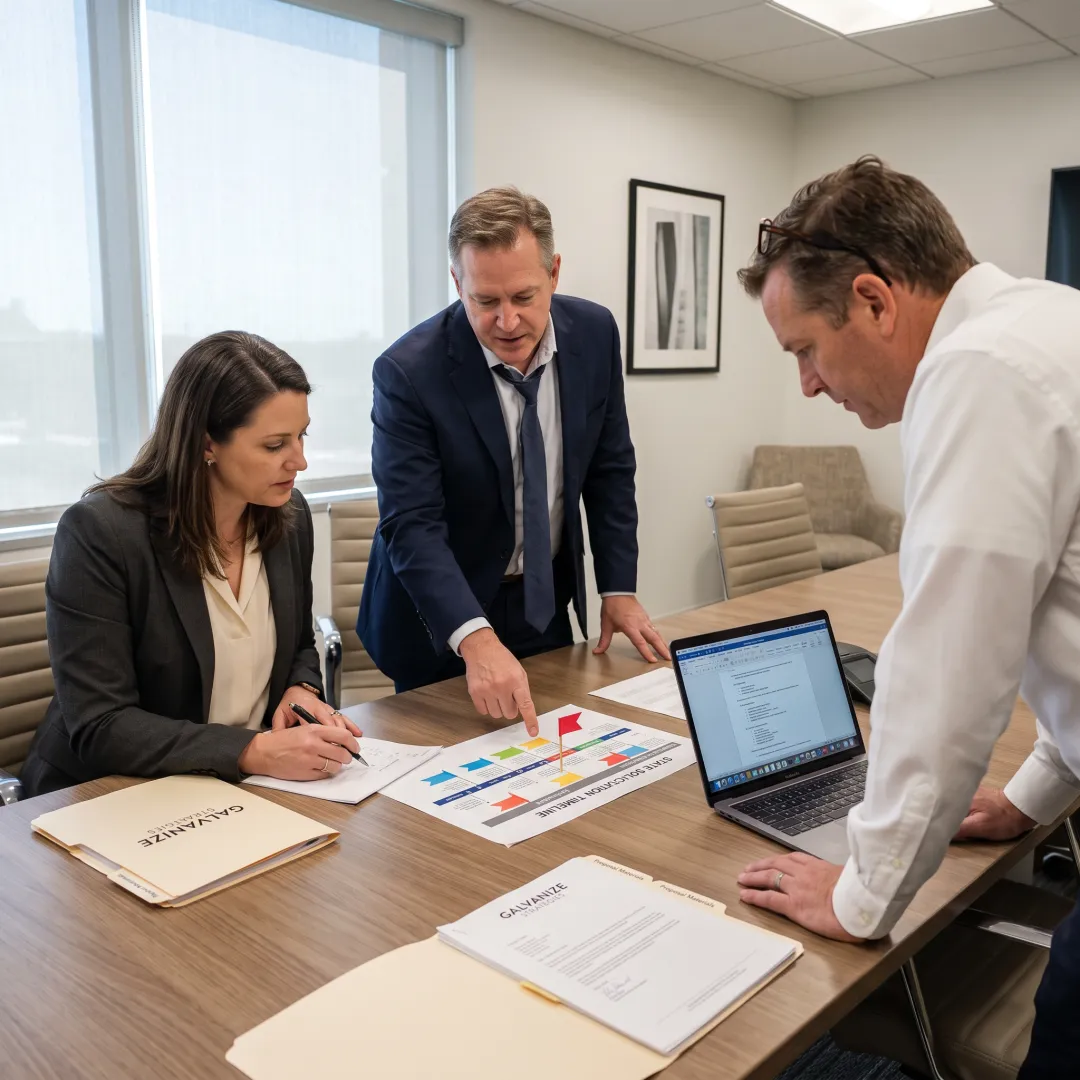 Consultants planning a government contract strategy