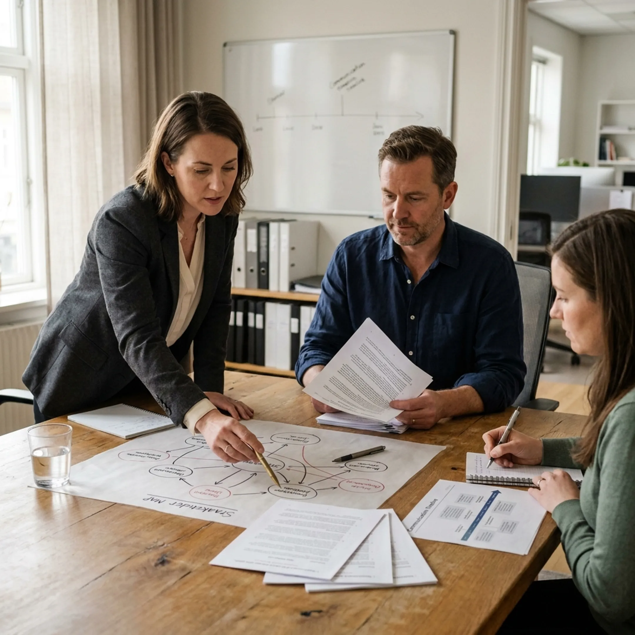 Strategists developing a mental health policy advocacy plan