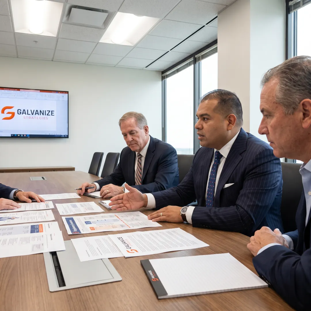 Advisor discussing a regulatory strategy