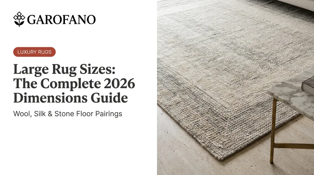 Large Rug Sizes: The Complete 2026 Dimensions Guide