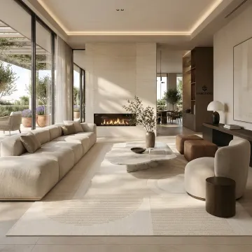 Refined living space with Italian-inspired furniture