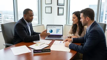 Licensed insurance professional consulting on buy-sell agreement funding strategy