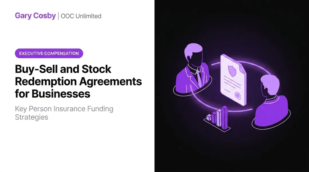 Buy-Sell and Stock Redemption Agreements for Businesses