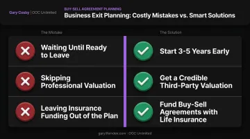 Three common exit planning mistakes and better approaches comparison