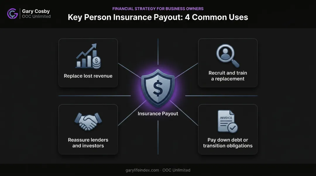 Identify key person dependency then explore life insurance funding