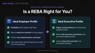 Ideal employer and executive profile comparison for REBA suitability