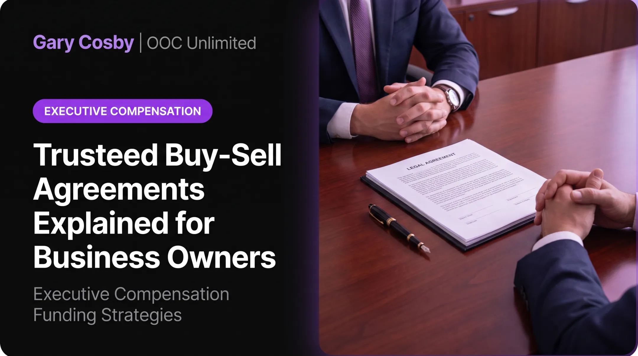Trusteed Buy-Sell Agreements Explained for Business Owners