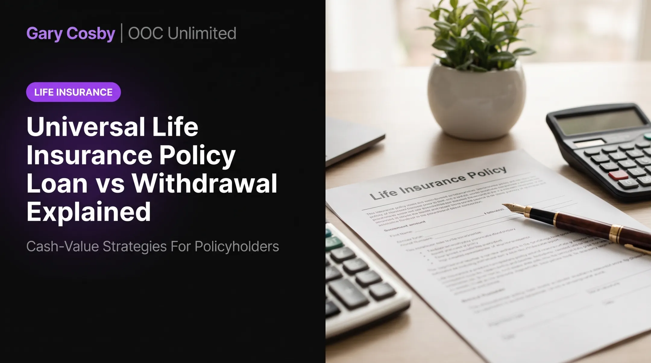 Universal Life Insurance Policy Loan vs Withdrawal Explained