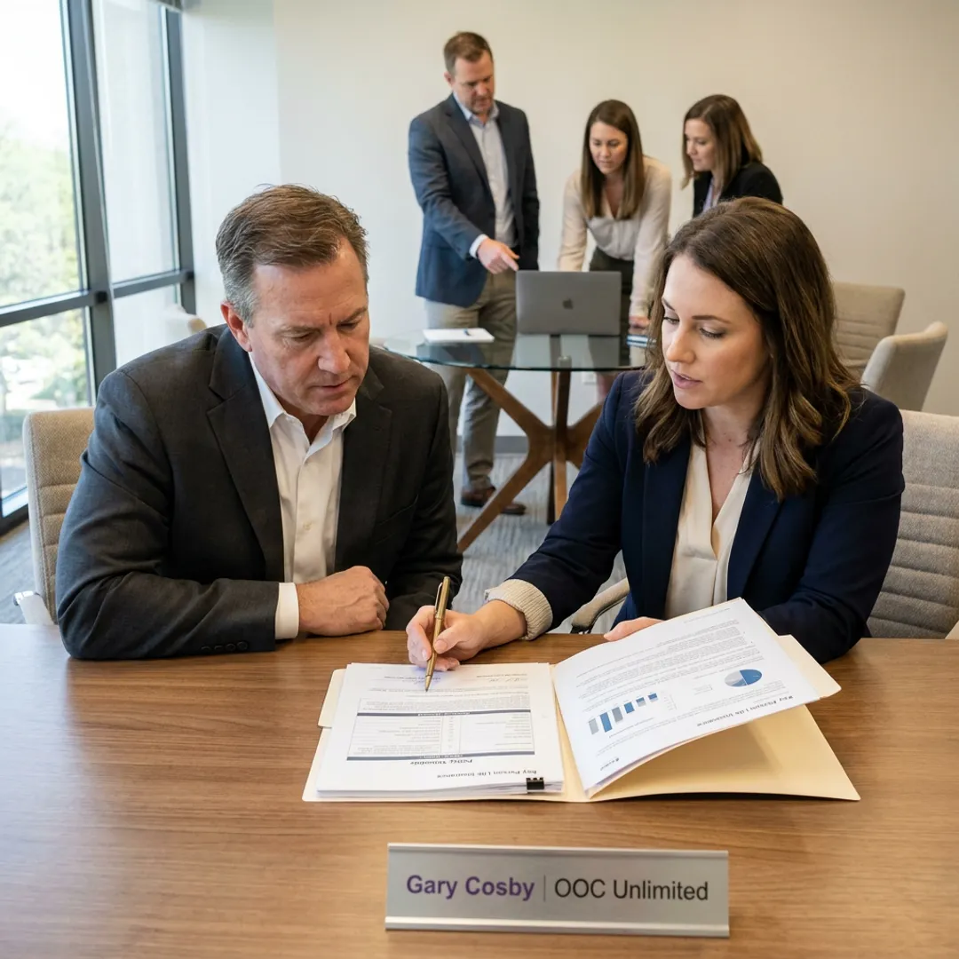Business owner reviewing key person life insurance