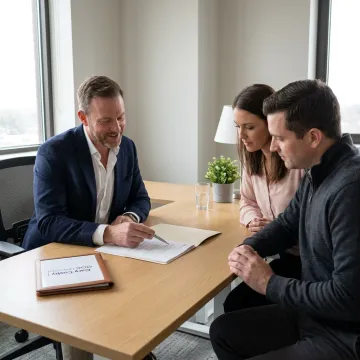 Advisor discussing life insurance living benefits with a client