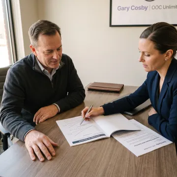 S Corp owner reviewing an executive bonus life insurance plan
