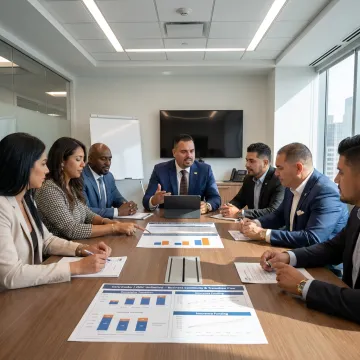 Advisor discussing business transition options
