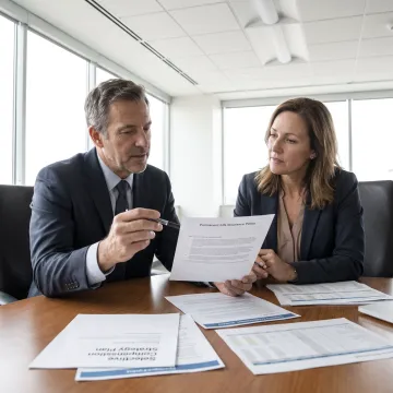 Executive discussing life insurance compensation strategy
