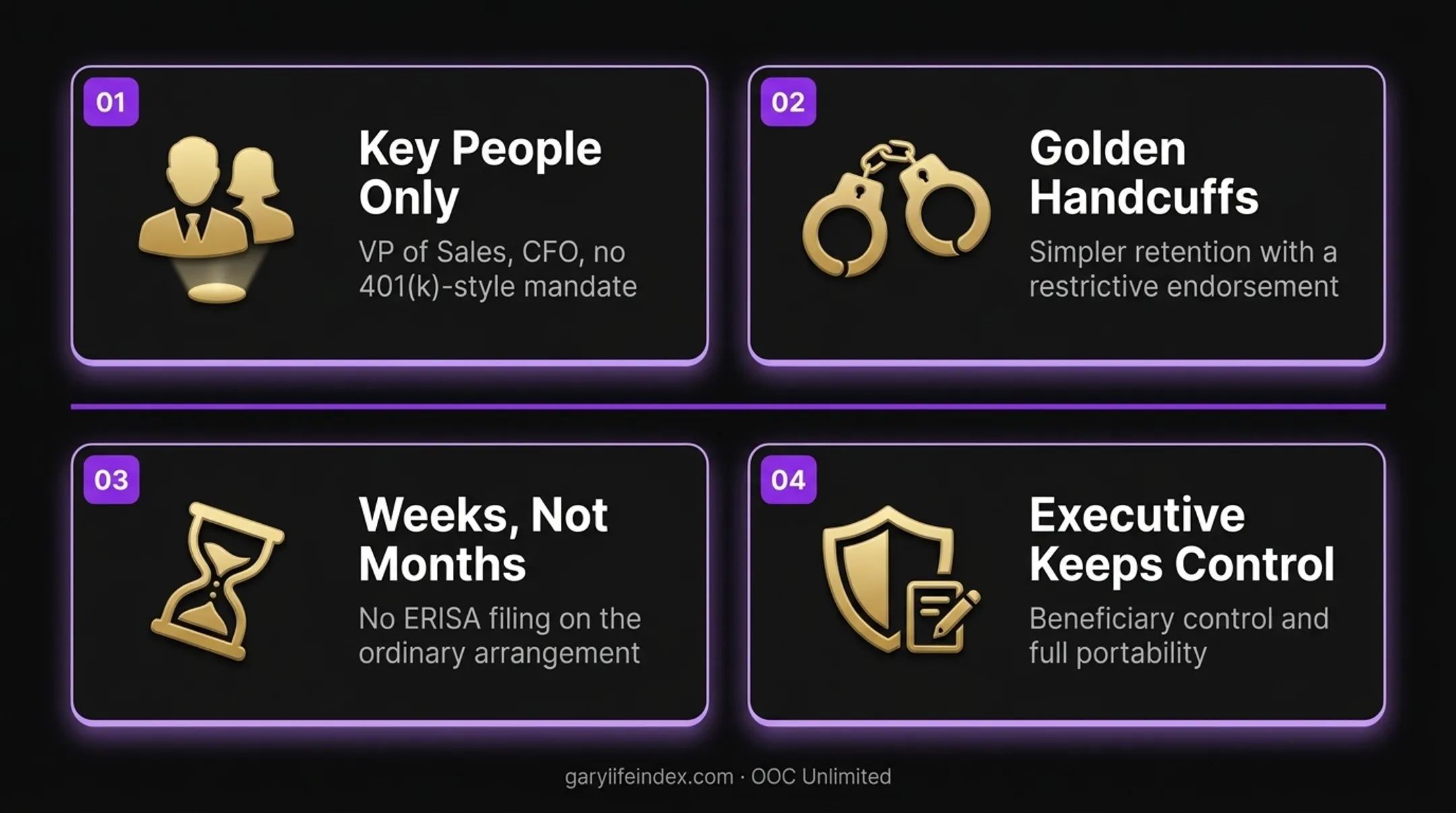 Executive bonus plan structure showing employer employee and insurance policy flow