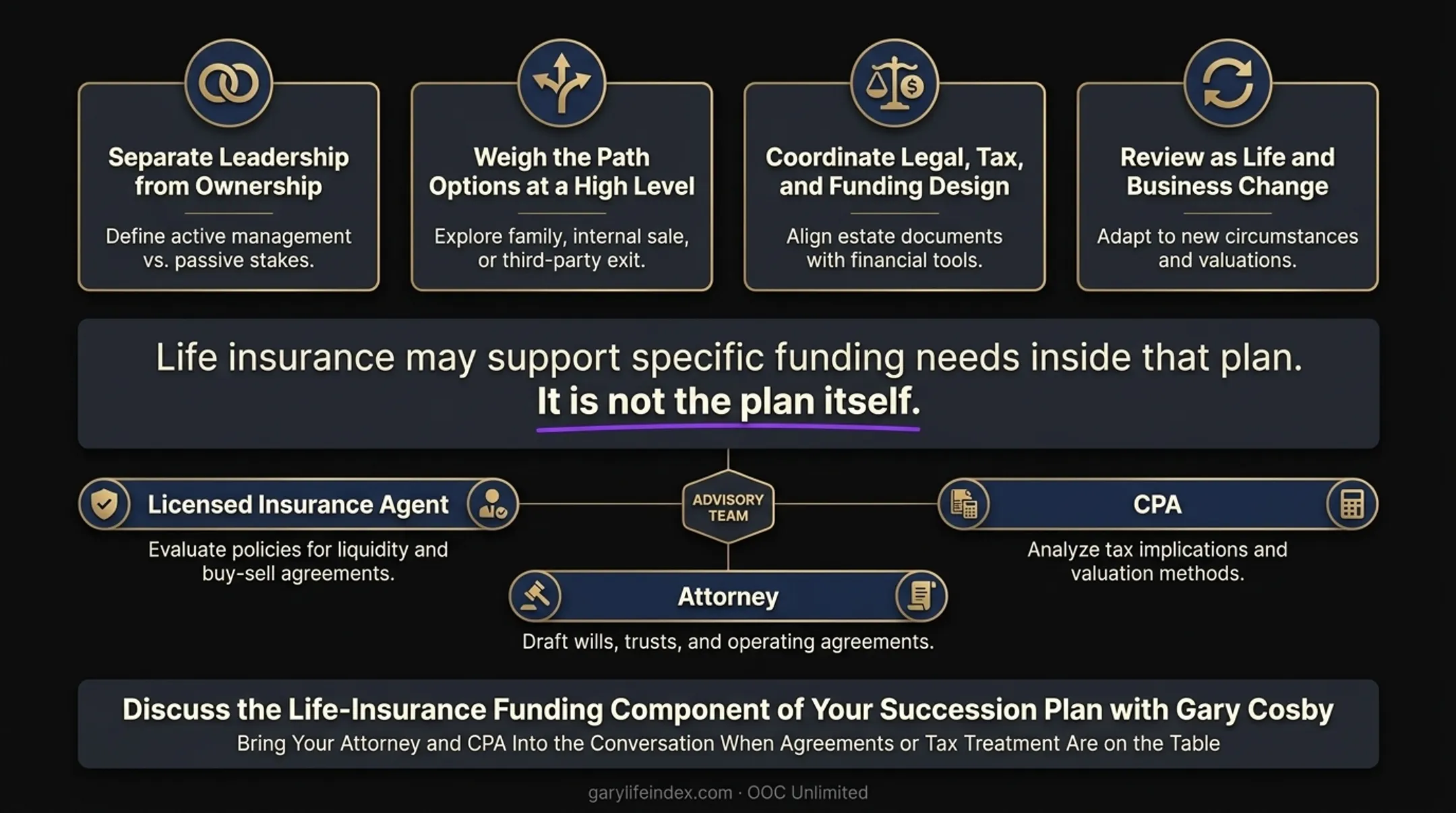 Coordinating professional roles in a succession planning strategy