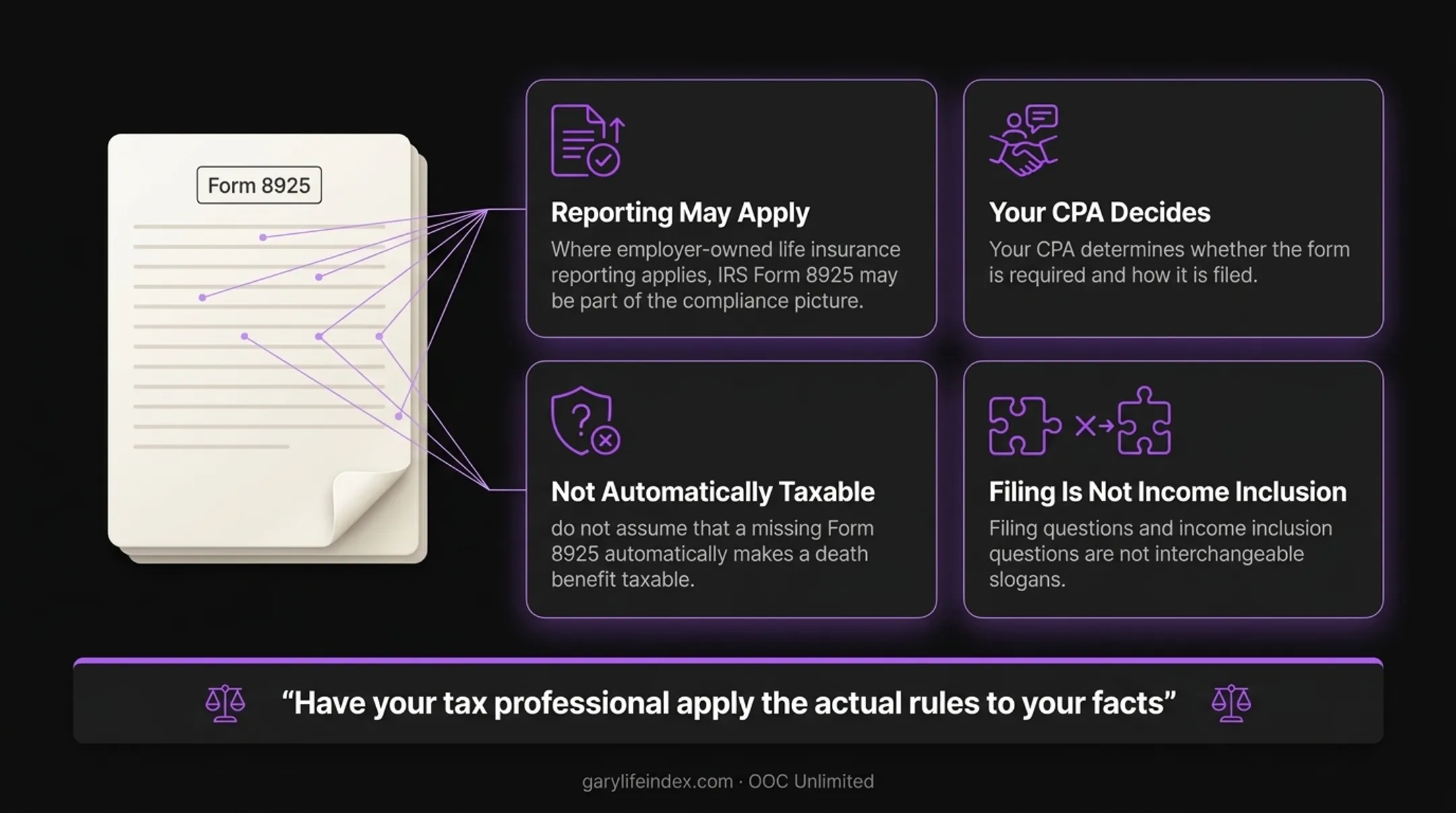 High-level compliance themes for employer-owned key person life insurance