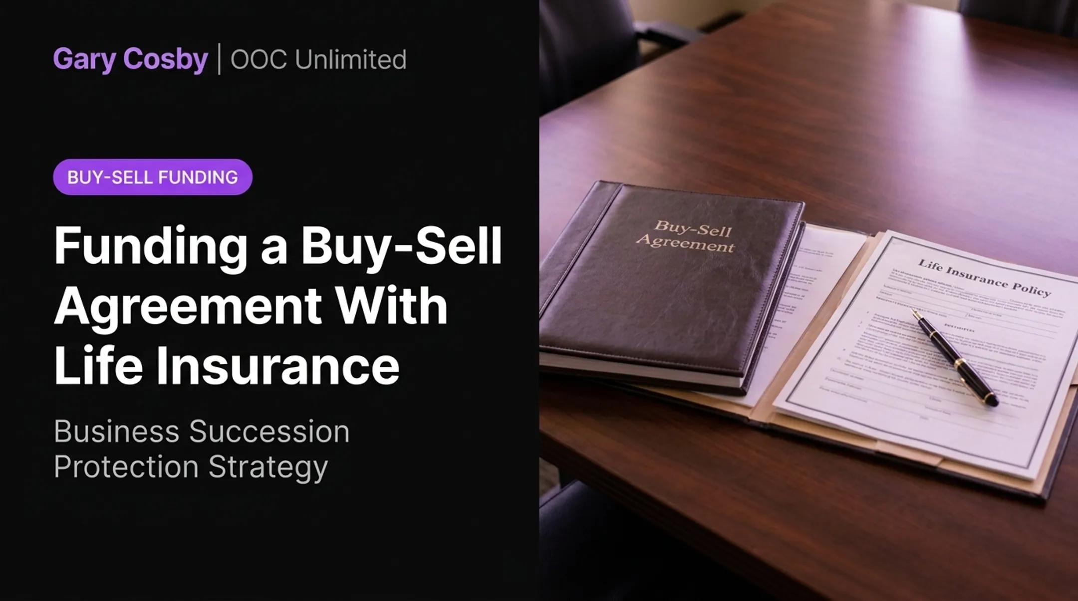 Funding a buy-sell agreement with life insurance for a death-triggered obligation