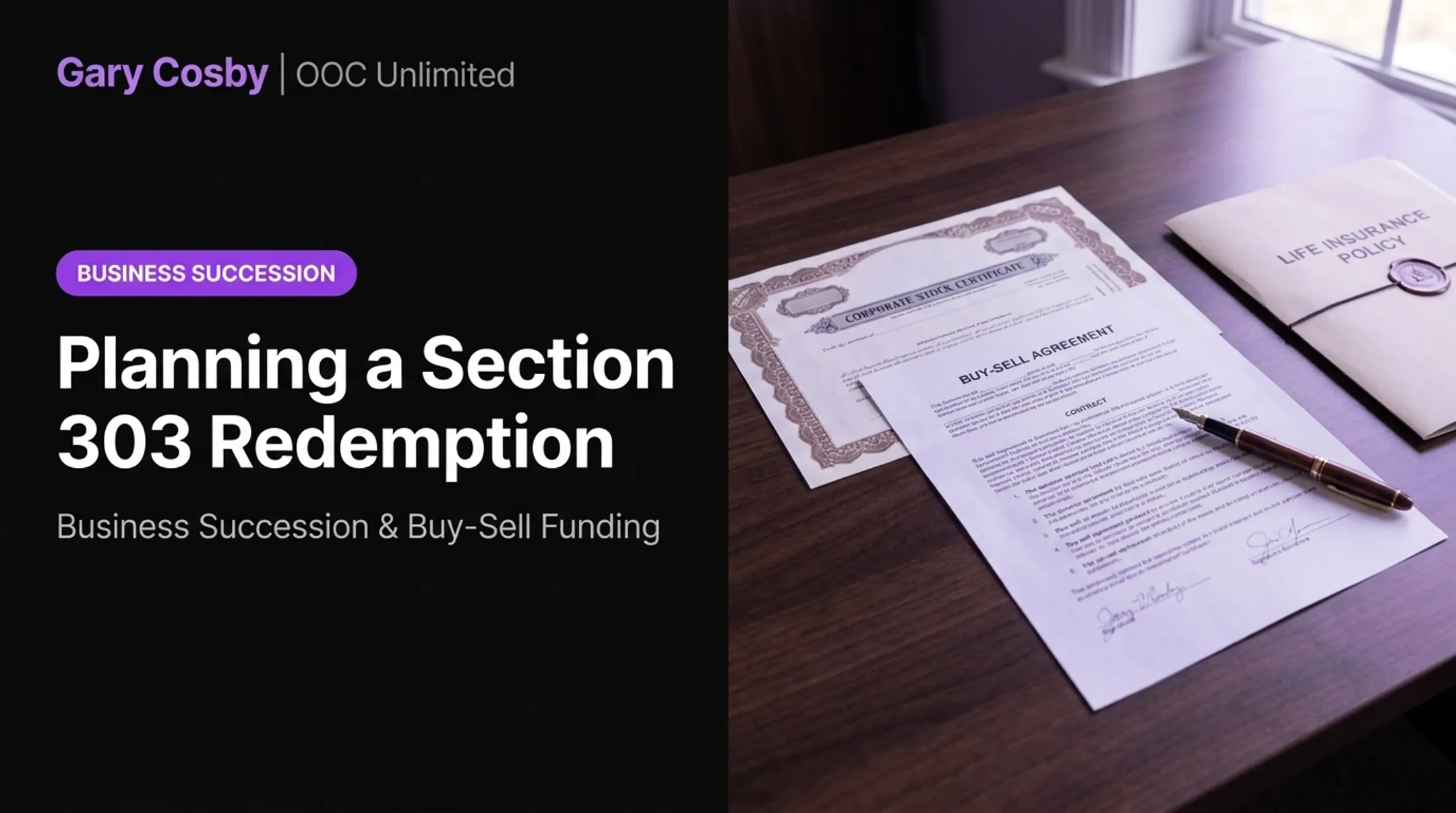 Planning a Section 303 Redemption