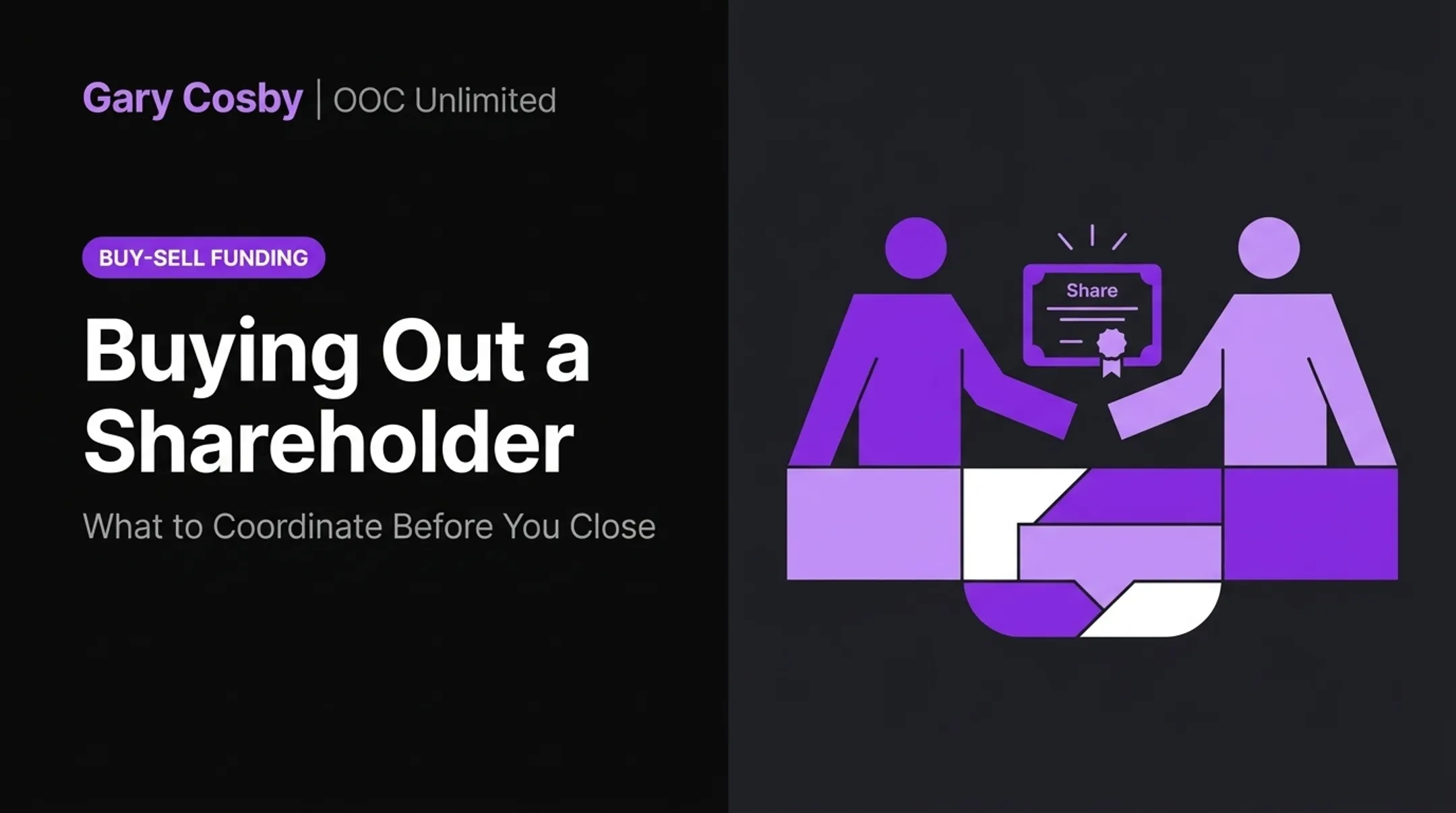Buying out a shareholder when a buyout is underway or under consideration