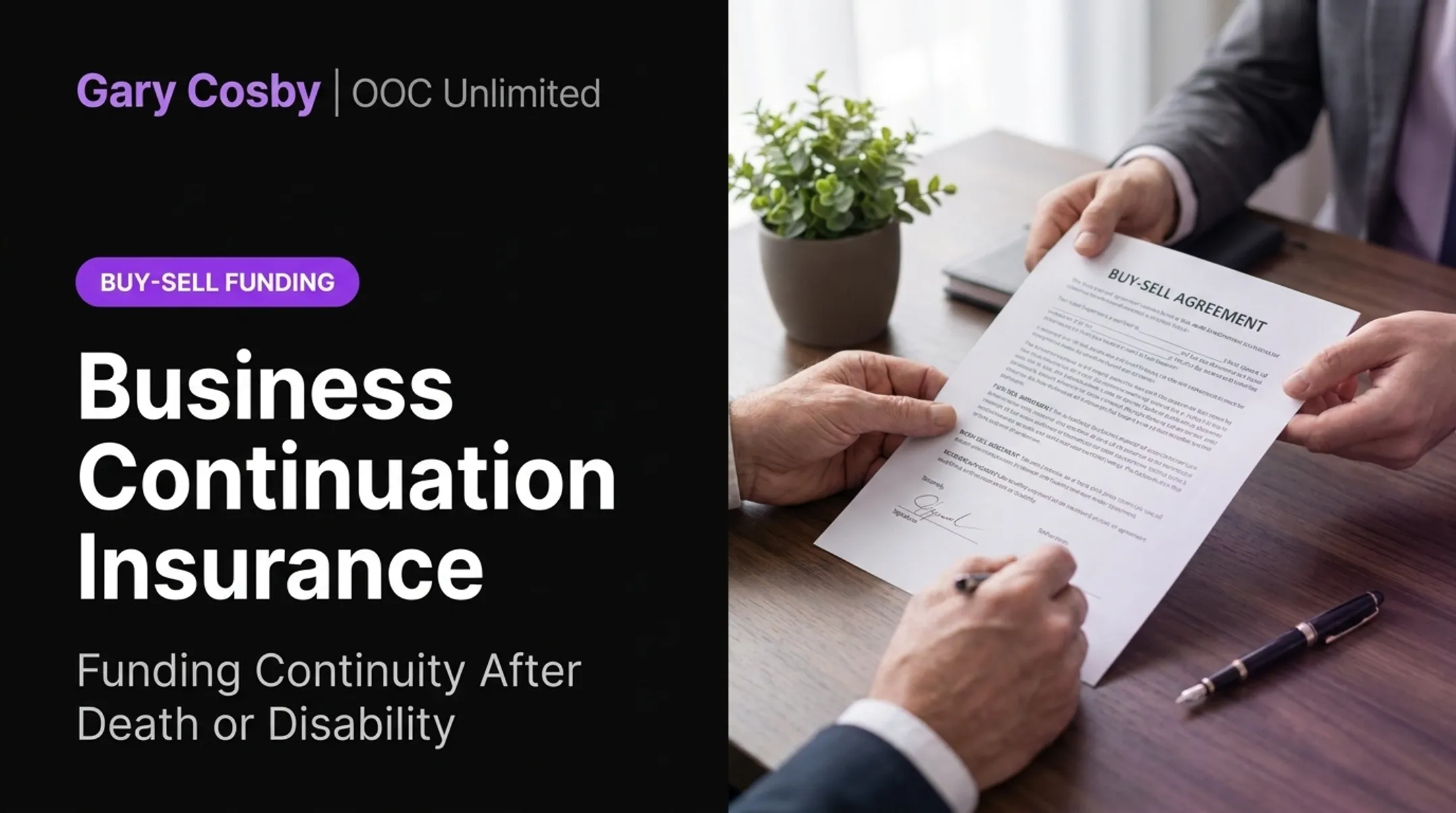 Business Continuation Insurance Plan