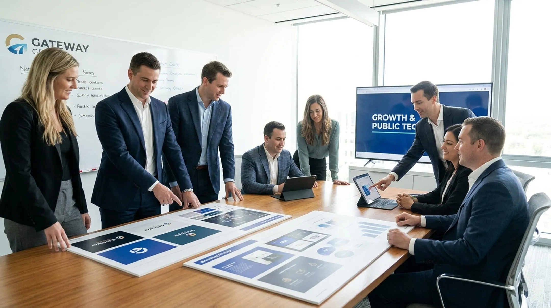 Gateway Group senior branding and creative team collaborating with technology clients