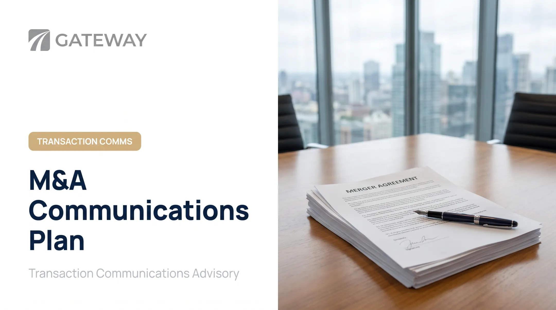 M&A Communications Plan