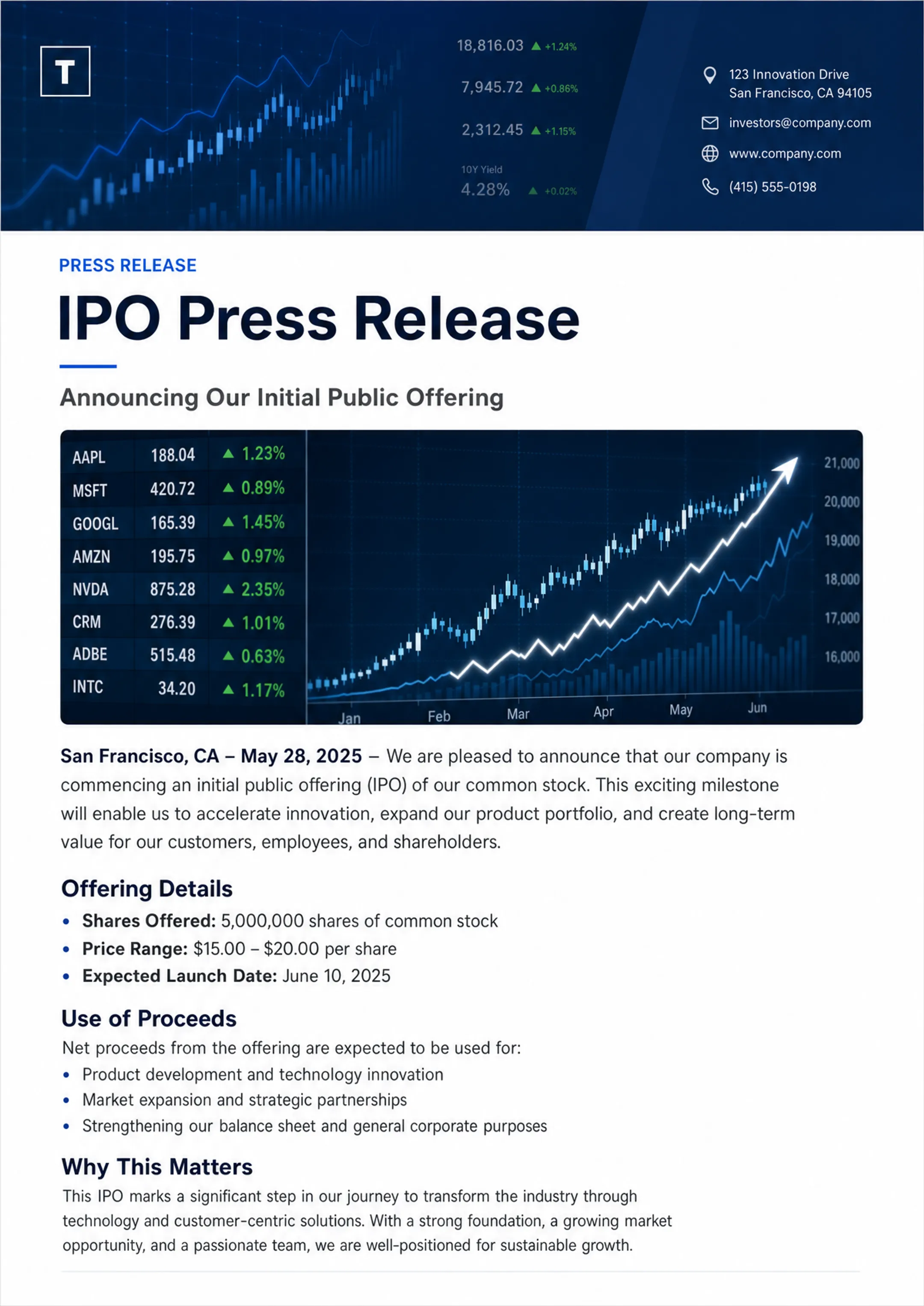 UiPath IPO announcement page showing public listing milestone
