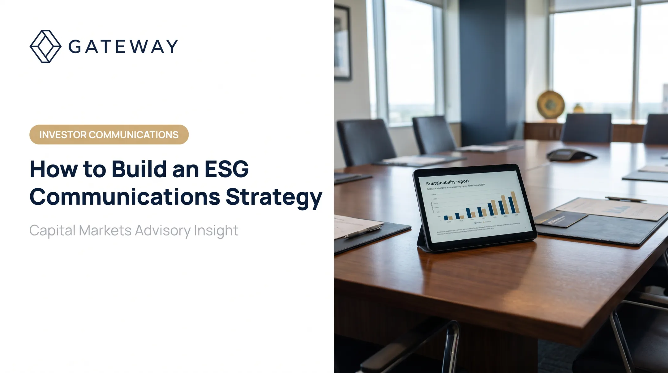 How to Build an ESG Communications Strategy