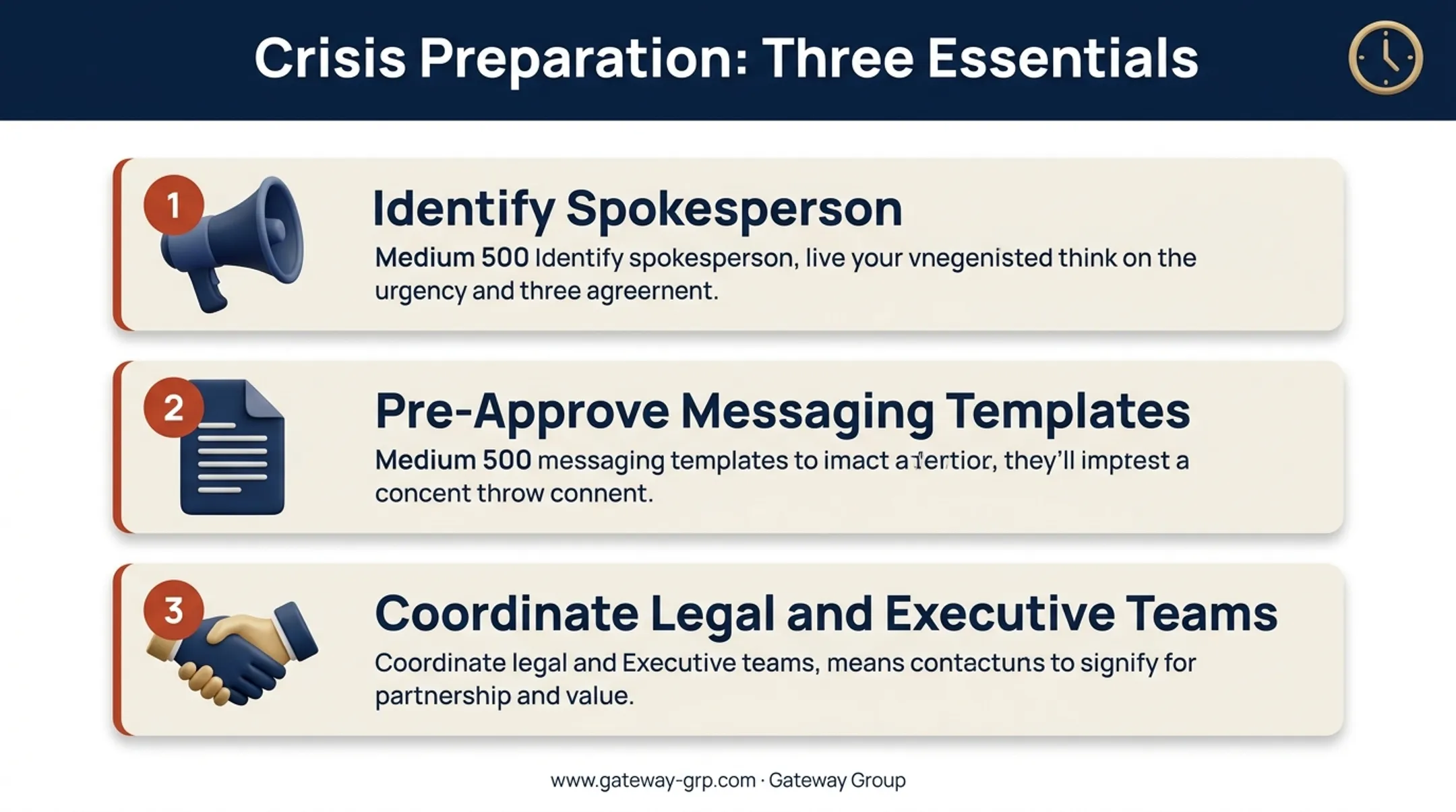 Crisis communication rapid-response plan checklist for public companies