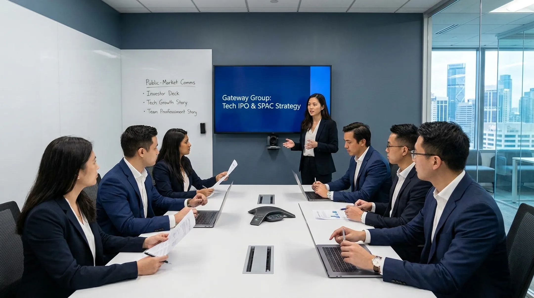 Gateway Group financial communications team supporting IPO and investor relations