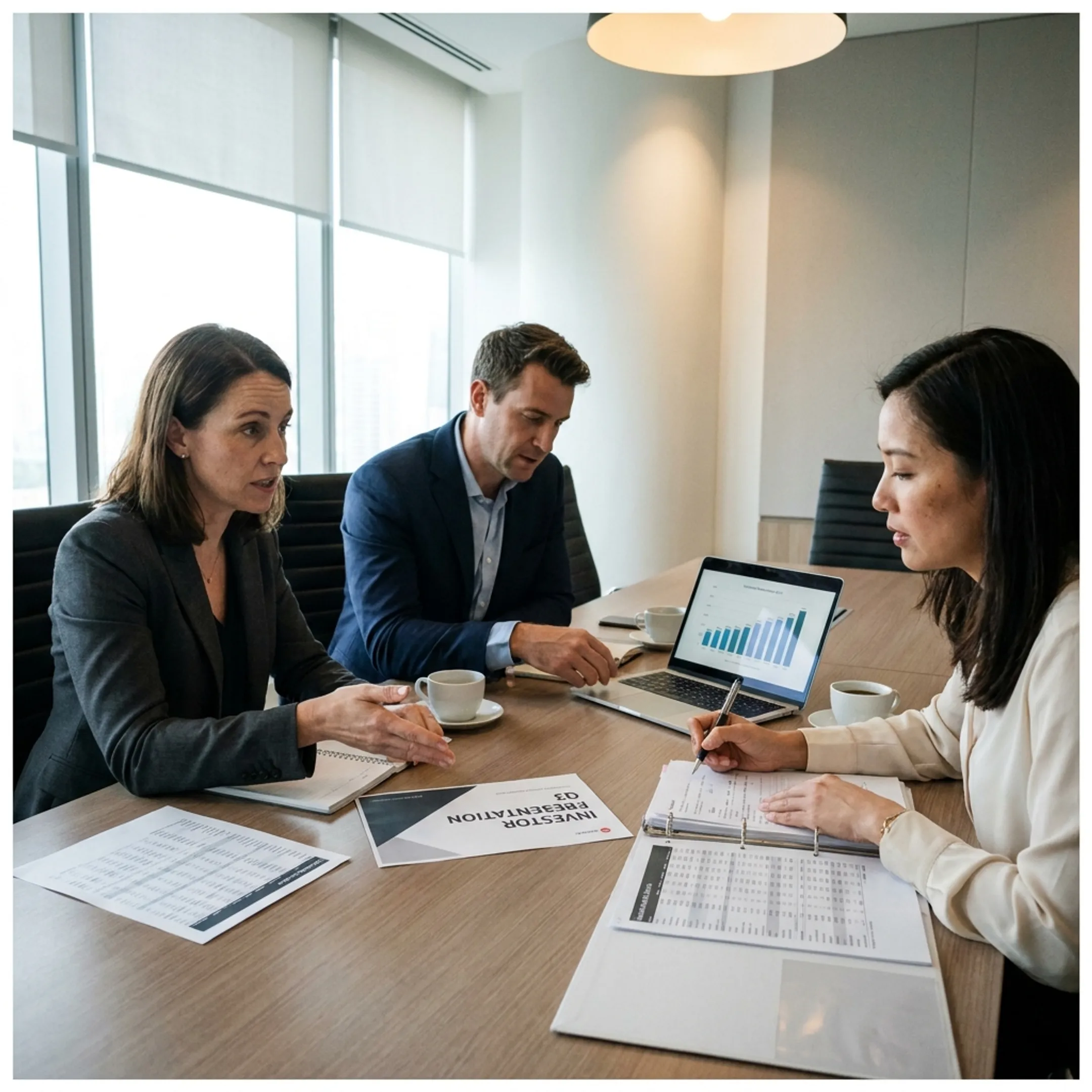 Investor relations advisors developing an equity story