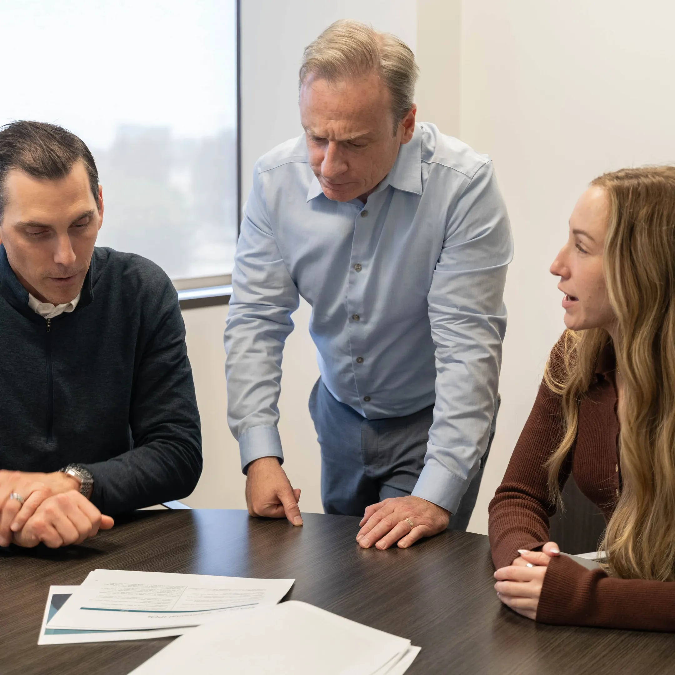 Executive team managing a cyber crisis response
