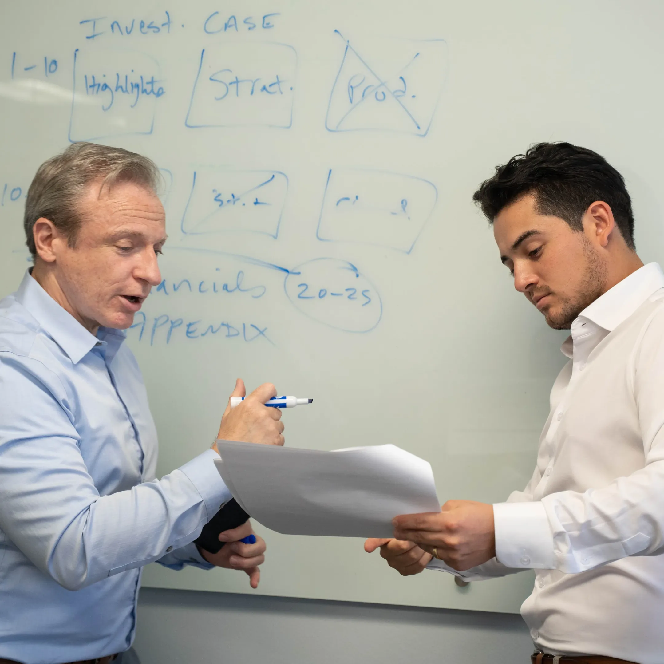 Executive creating B2B LinkedIn thought leadership content