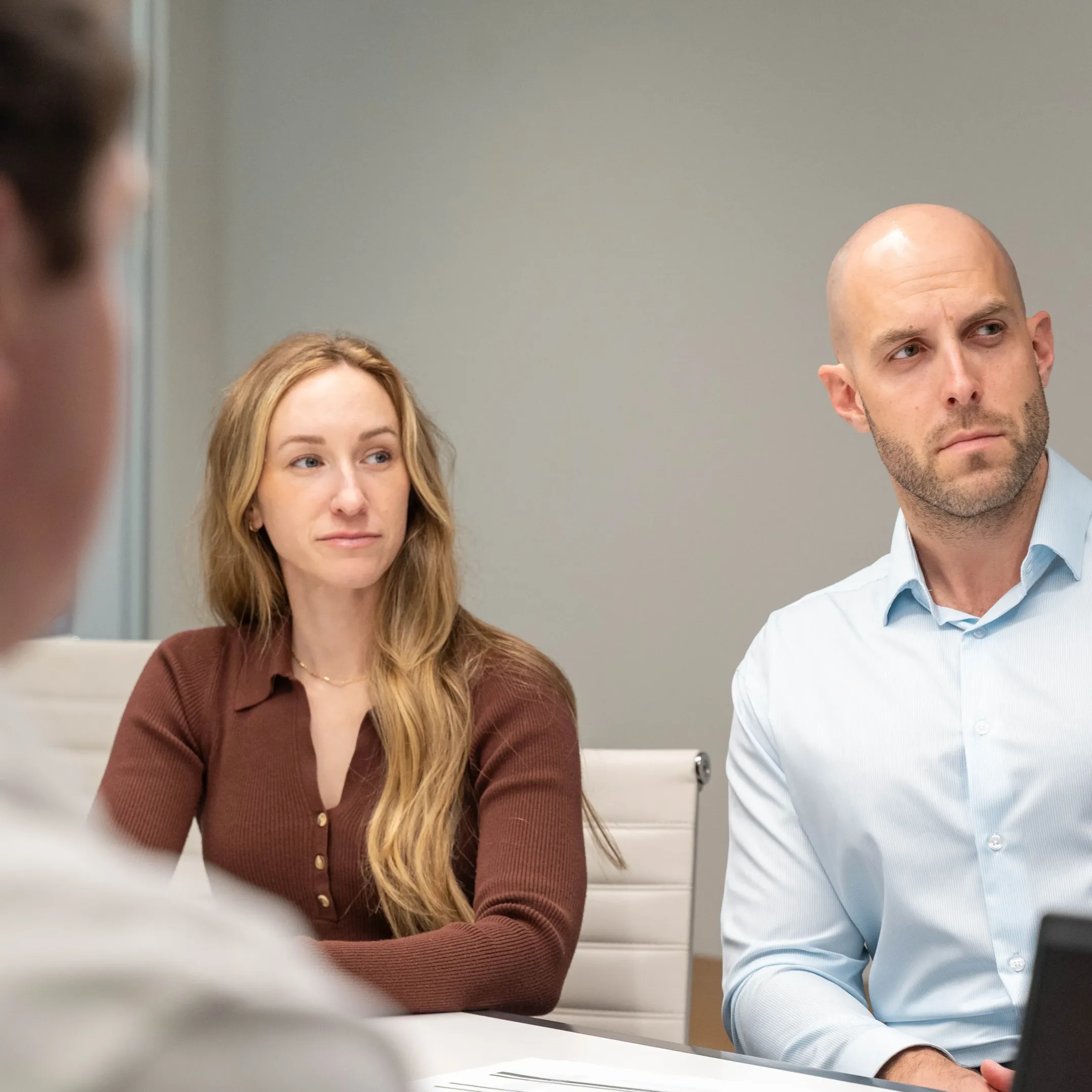 Financial services team planning a marketing strategy