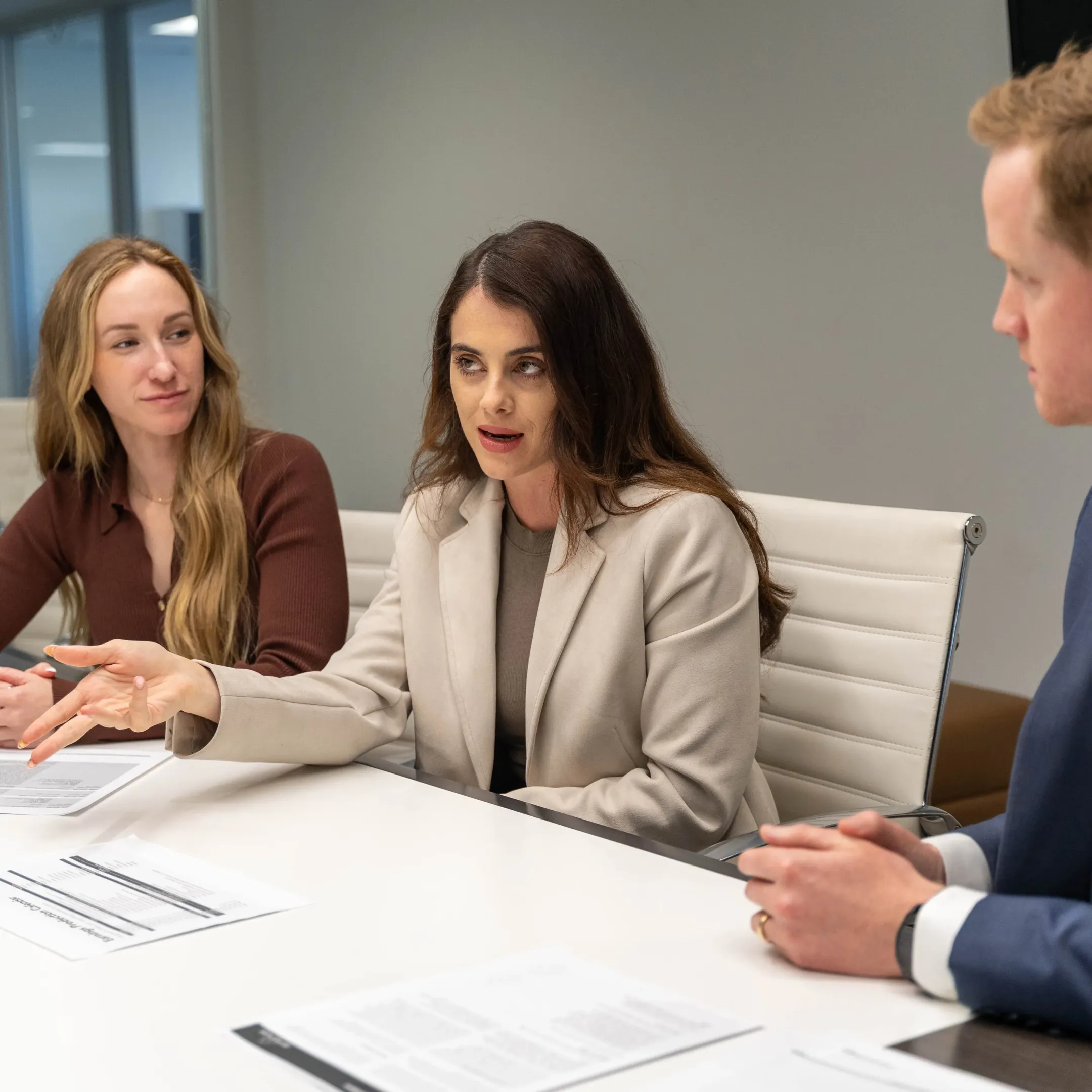 Advisor preparing strategic investor communication materials
