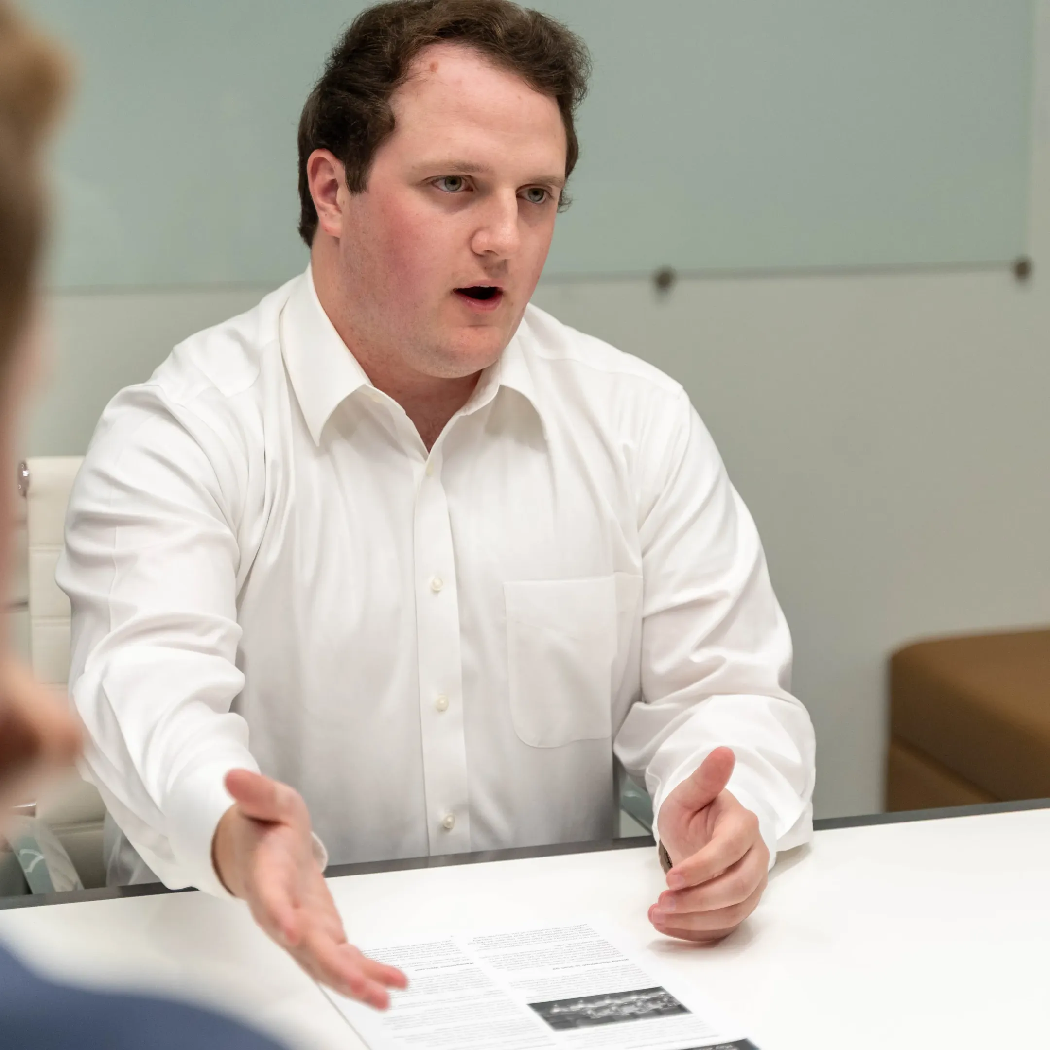 Executive team reviewing shareholder communications strategy