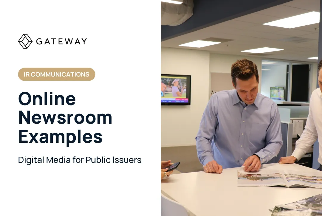 Online Newsroom Examples