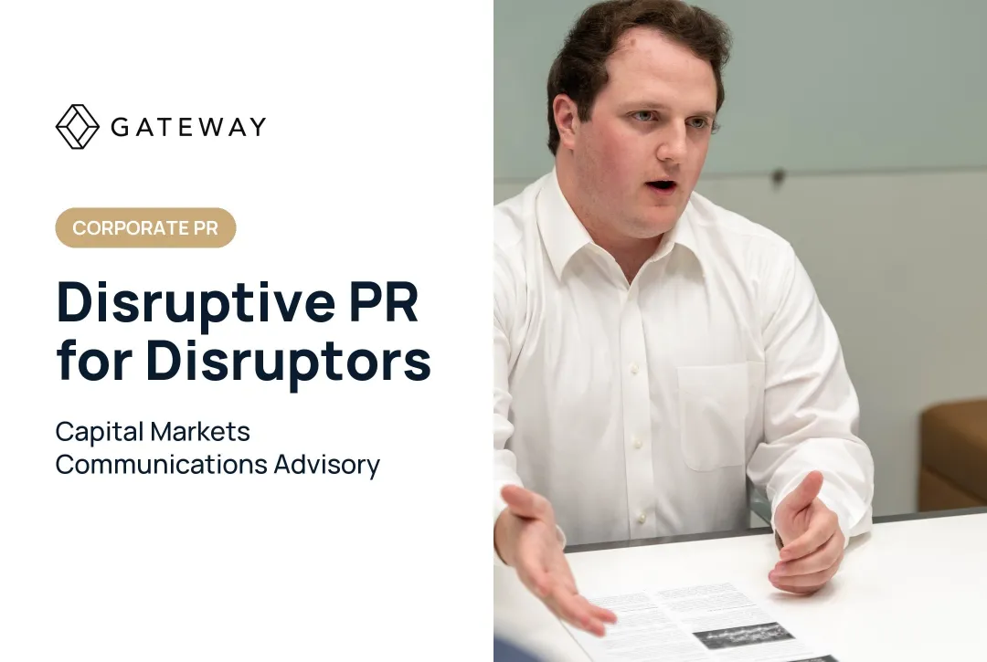 Disruptive PR for Disruptors