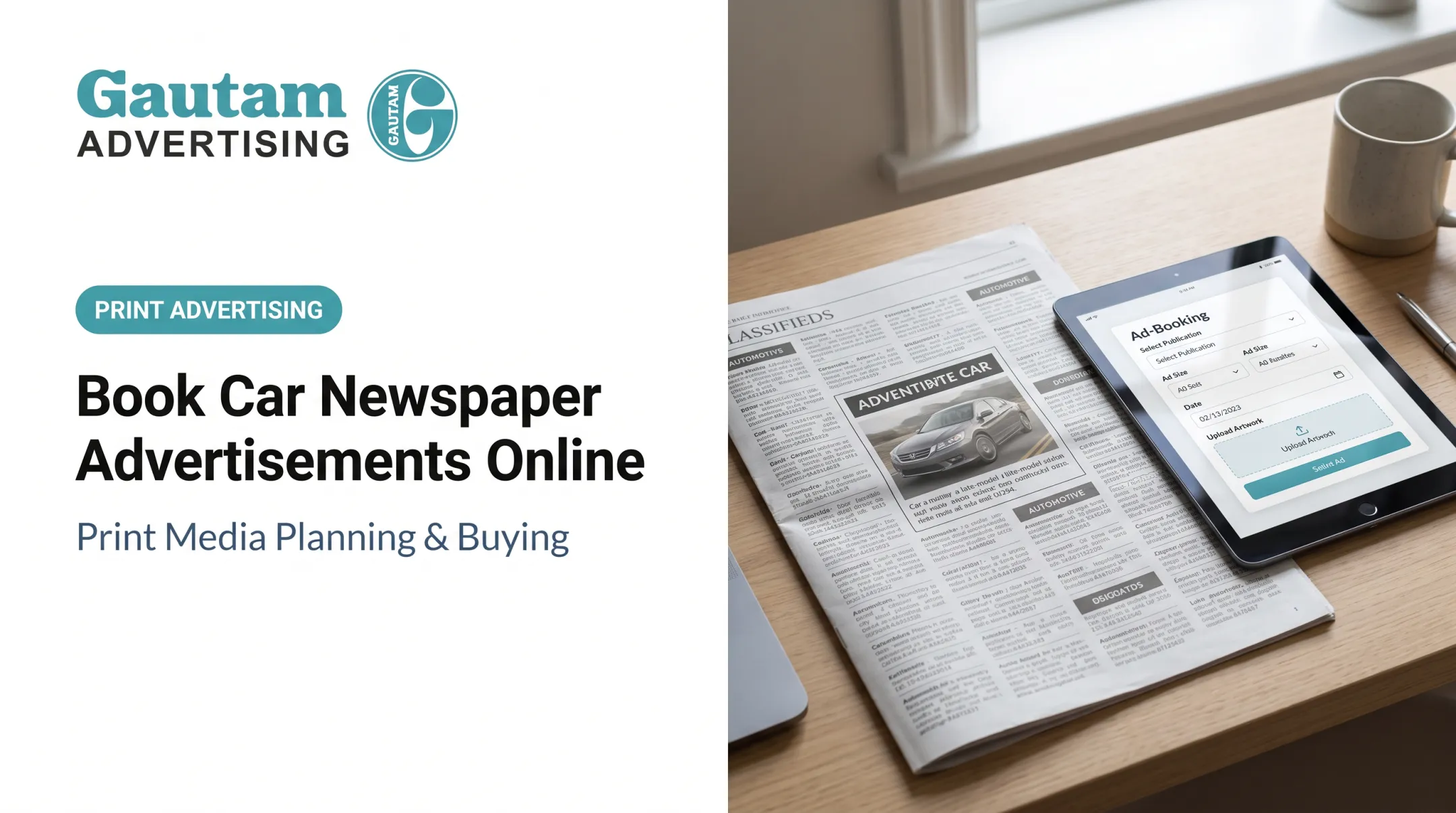 Book Car Newspaper Advertisements Online