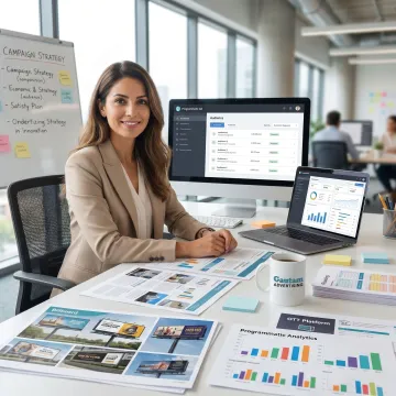 Media planner creating a multi-channel advertising strategy