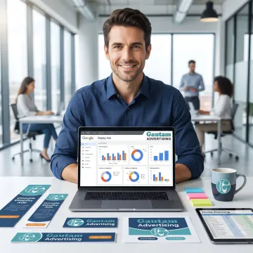 Google display advertising campaign dashboard