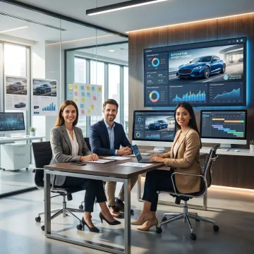 Automotive digital advertising campaign dashboard