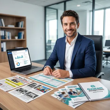Print media planning and newspaper ad booking
