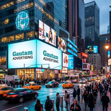 Digital outdoor advertising campaign on LED screens