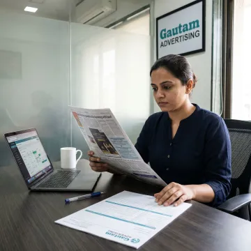 Newspaper notice publishing process