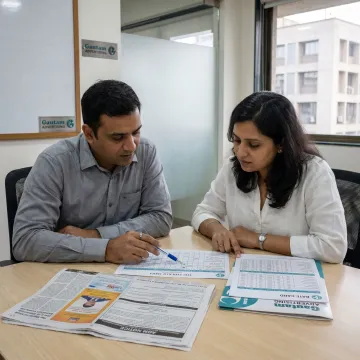 Advertising team reviewing AGM notice schedule